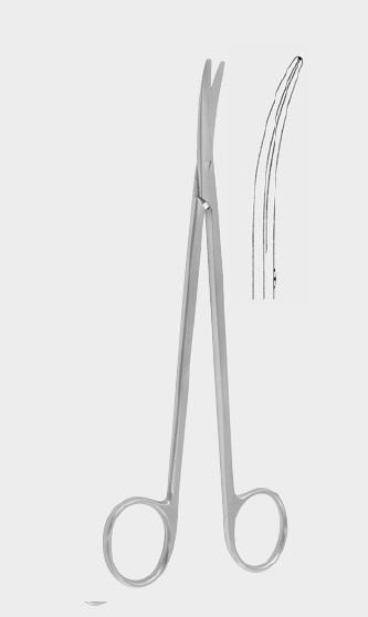 Ножиці МЕТЦЕНБАУМА (METZENBAUM), 25,5 см (cm) (вигнуті). Бренд: Zepf (Зепф).